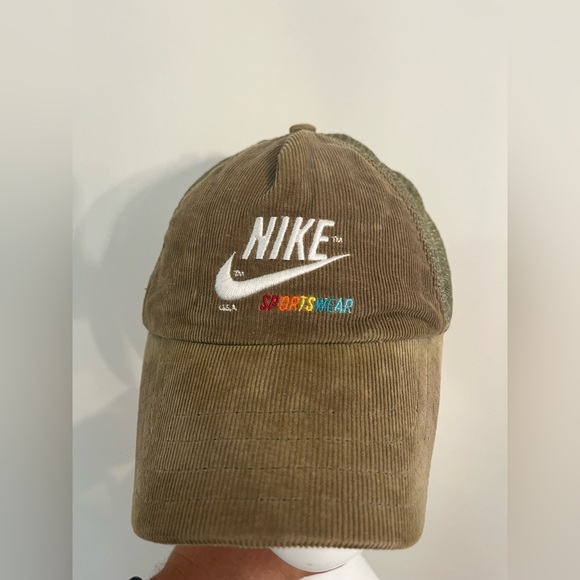 Nike Other - Vintage Nike corduroy just do it truckers hat